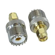 Adaptador Coaxial UHF SO239 Para SMA Macho/Fêmea PL259 Conector RF De Latão Terminais De Fio