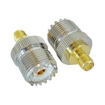 Adaptador Coaxial UHF SO239 Para SMA Macho/Fêmea PL259 Conector RF De Latão Terminais De Fio
