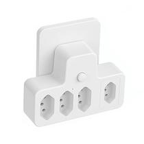 Adaptador Com 4 Tomada 10A Suporta Até 2500W