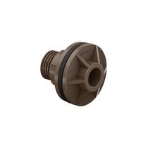Adaptador com flange 25mm anel para caixa d'água marrom tigre