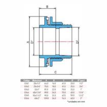 Adaptador Com Flange Para Caixa DÁgua Soldável 60 x 2 Krona