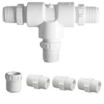 Adaptador Conector cano T Para Torneira Monocomando Em Pvc Adaptador Conector cano T Para Torneira Monocomando Em Pvc