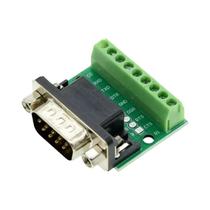Adaptador Conector DB9 Macho/Fêmea De 9 Pinos, Placa De Conversão RS232 RS485 Com Terminal De