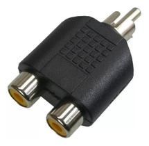 Adaptador Conector Divisor 2 Rca Femea X 1 Rca M Áudio Som