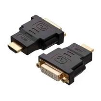 Adaptador Conector DVI-I 24.5 Fêmea x HDMI 19 Pinos Macho