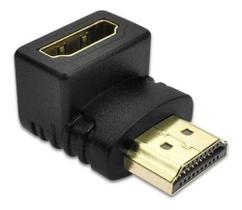 Adaptador Conector HDMI Emenda Macho Femea 90 Graus em L P/ Tv 4k - MX