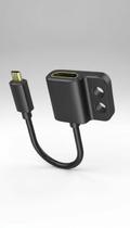 Adaptador Conector Micro HDMI p/ HDMI c/ Trava