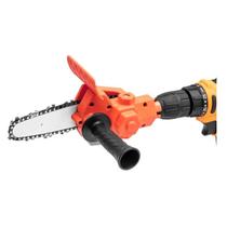 Adaptador Conector Mini Motosserra Elétrica Portátil Para Furadeira Adaptador Conector Mini Motosserra Elétrica Portátil Para Furadeira