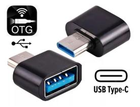 Adaptador Conector Otg Usb A 3.0 Femea Para Usb Tipo C Macho 3.1 Dados e Carga Android Celular Tablet Notebook