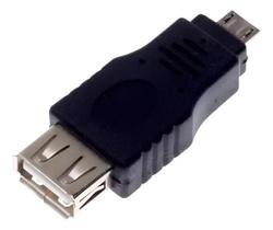 Adaptador Conector OTG USB B V3 Mini Macho 5P x USB A Fêmea