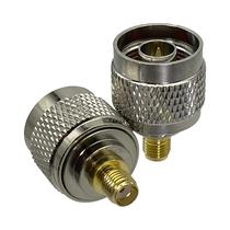 Adaptador Conector RF N Para SMA Macho Coaxial Para Terminais De Fio De Antena De Rádio 1 Peça