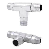 Adaptador Conector Tee De Torneira Misturador Monocomando 1/2" Metal Adaptador Conector Tee De Torneira Misturador Monocomando 1/2" Metal