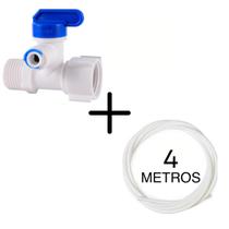 Adaptador Conexão Engate Rápido Filtro Purificador de Água com Mangueira 4 Metros