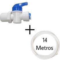 Adaptador Conexão Filtro Purificador de Água com Mangueira 14 Metros