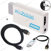 Adaptador Conversor Áudio Vídeo Nin tendo Wii Para Hdmi +cabo - Fy