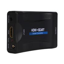 Adaptador conversor de áudio de vídeo de luxo SCART para HDMI 1080P