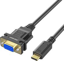Adaptador conversor de cabo serial fêmea USB-C para RS232 DB9 de 9 pinos Adaptador conversor de cabo serial fêmea USB-C para RS232 DB9 de 9 pinos