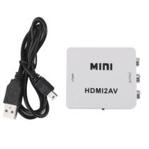 Adaptador conversor de hdmi para áudio e vídeo rca hdmi x av