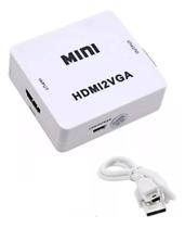 Adaptador Conversor De Hdmi Para Vga Com Áudio Monitor Tv Adaptador Conversor De Hdmi Para Vga Com Áudio Monitor Tv