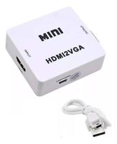Adaptador Conversor De Hdmi Para Vga Com Áudio Monitor Tv Adaptador Conversor De Hdmi Para Vga Com Áudio Monitor Tv