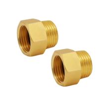 Adaptador conversor de rosca, pacote com 2 unidades 1/2 BSP macho para 1/2 NPT fêmea