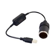 Adaptador Conversor De Soquete De Isqueiro De Carro USB 5V Para 12V Acessórios Eletrônicos Para Adaptador Conversor De Soquete De Isqueiro De Carro USB 5V Para 12V Acessórios Eletrônicos Para