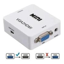 Adaptador conversor de VGA x HDMI funciona em qualquer dispositivo com saída HDMI