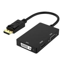 Adaptador Conversor Displayport 3 Em 1 Para Dvi Hdmi Vga. - FLY ACE.