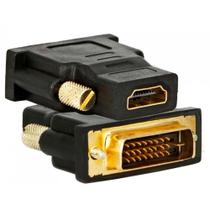 Adaptador Conversor DVI-D Dual Link 24+1 Macho X HDMI Fêmea Banhado Ouro Feasso FCA-11A