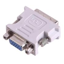 Adaptador Conversor DVI-I Dual Link Macho 24+5 para VGA Fêmea - Cinza