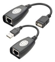 Adaptador Conversor Extensor Usb Via Cabo Rede Rj45 Até 45m Adaptador Conversor Extensor Usb Via Cabo Rede Rj45 Até 45m