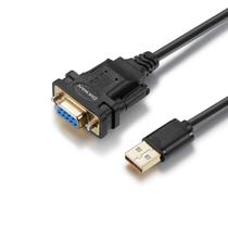 Adaptador conversor fêmea de cabo serial USB para RS232 DB9