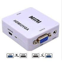 Adaptador Conversor HDMI Para VGA Transmite Áudio E Vídeo - FMSP