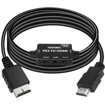 Adaptador conversor PS2 para HDMI HOXIBSL com conector de áudio de 3,5 mm