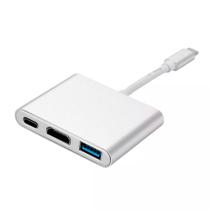 Adaptador Conversor Type-C 3.1 para USB 3.1 USB 3.0 e HDMI 4K (3 in 1) F3 118 Adaptador Conversor Type-C 3.1 para USB 3.1 USB 3.0 e HDMI 4K (3 in 1) F3 118