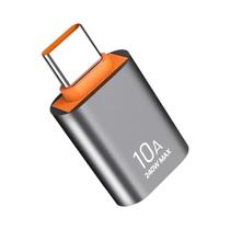 Adaptador Conversor USB 3.0 Tipo C (Macho/Fêmea) com Carregamento Rápido 10A - Para Xiaomi e Laptops