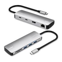 Adaptador Conversor USB-C para HDMI 4K - 3 Portas USB 3.2 - USB-C - RJ45 - Leitor de Cartão - Comtac Adaptador Conversor USB-C para HDMI 4K - 3 Portas USB 3.2 - USB-C - RJ45 - Leitor de Cartão - Comtac
