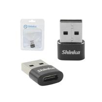 Adaptador Conversor USB Type C (Tipo c) Fêmea para USB Macho - Shinka