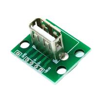 Adaptador Conversor Vertical USB Micro USB 2.0 Fêmea Conector a 2.54mm PCB Placa De Conexão