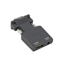 Adaptador conversor VGA(M) para HDMI(F) C/Audio 3.5mm