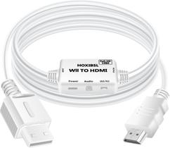 Adaptador conversor Wii para HDMI, saída de vídeo 1080P, branco