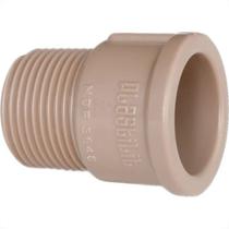 Adaptador Curto Plastilit 3/4 Marrom - Kit C/50 Unidades Adaptador Curto Plastilit 3/4 Marrom - Kit C/50 Unidades