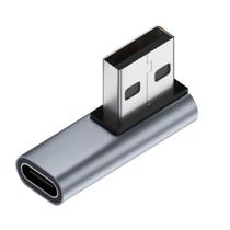 Adaptador CY USB-C fêmea 90 para USB 3.0 A macho 10 Gbps Adaptador CY USB-C fêmea 90 para USB 3.0 A macho 10 Gbps