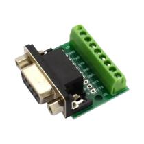 Adaptador DB9 Macho Para Fêmea RS232 RS485 Terminal Serial Conector De 9 Pinos 9 Furos Módulo