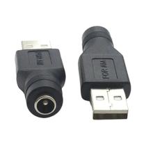 Adaptador De 12V Para USB, Plugue Fêmea Jack DC 5.5x2.1mm, Conversor De Conector De Carregamento De Adaptador De 12V Para USB, Plugue Fêmea Jack DC 5.5x2.1mm, Conversor De Conector De Carregamento De