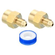 Adaptador de acoplamento de tubo de latão PATIKIL 1/8 Flare macho para 1/8 NPT fêmea