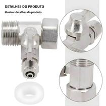 Adaptador De Água RO De 1/2 Polegada Para 1/4 Polegada Com Válvula De Desligamento E Conector Em T