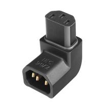 Adaptador de alimentação AudioQuest IEC macho para IEC fêmea 90 graus Adaptador de alimentação AudioQuest IEC macho para IEC fêmea 90 graus
