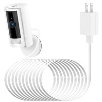 Adaptador de alimentação + cabo de carregamento plano de 25 pés/7,5 m para câmera interna Ring Adaptador de alimentação + cabo de carregamento plano de 25 pés/7,5 m para câmera interna Ring