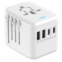 Adaptador de alimentação JMFONE Universal Travel com 4 portas USB Adaptador de alimentação JMFONE Universal Travel com 4 portas USB